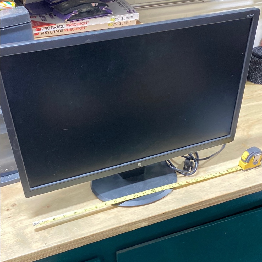 HP Black Computer Monitor